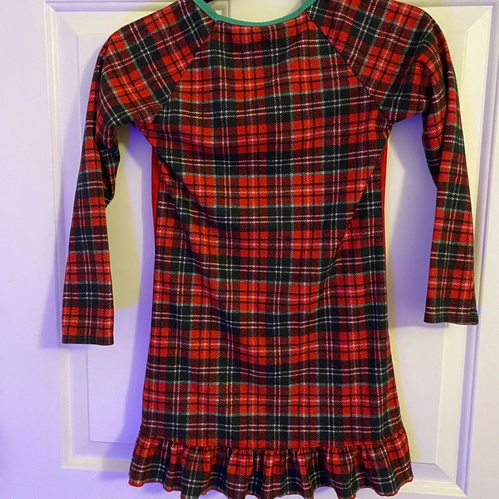 Komar Kids Red Plaid Penguin Nightgown